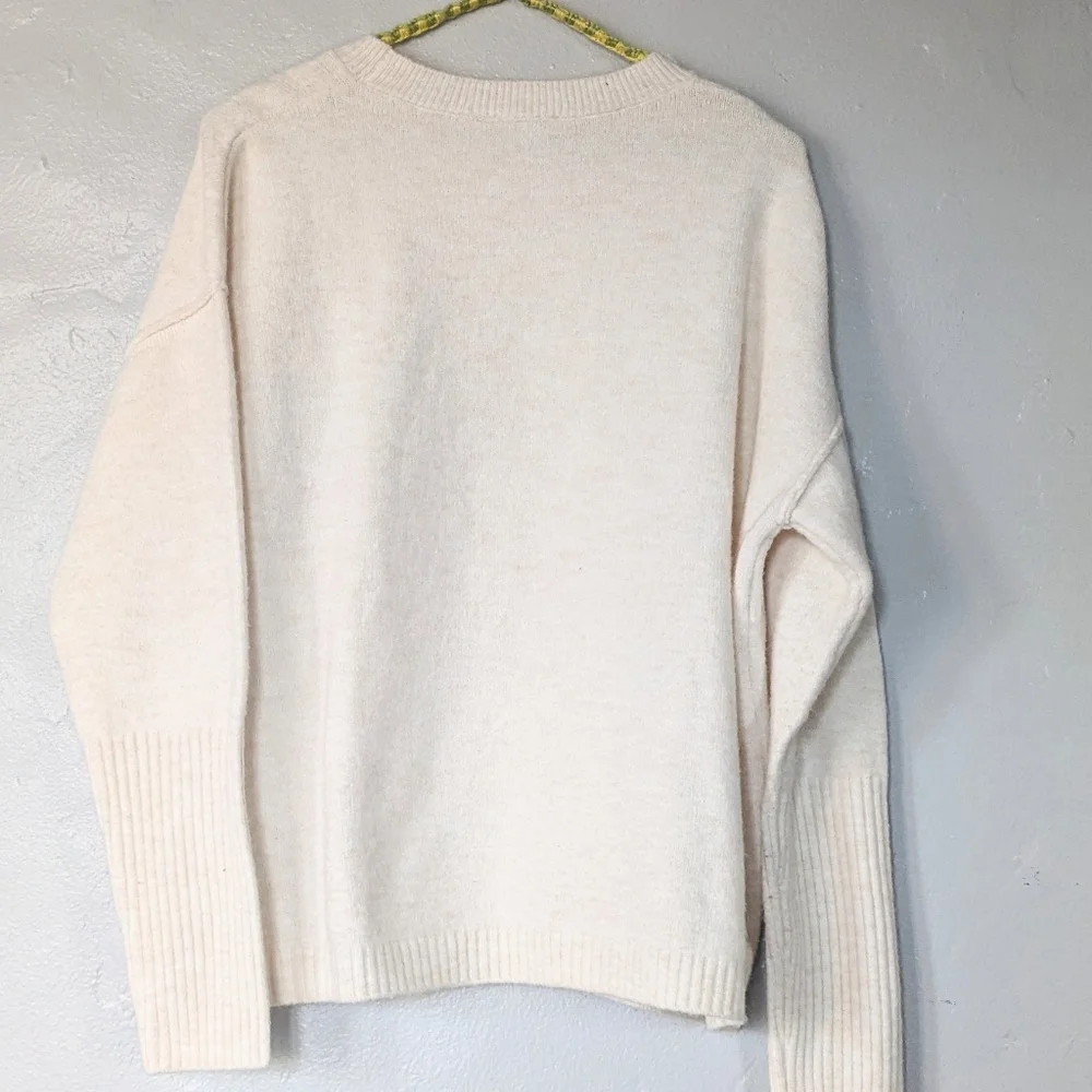 Legendary Outfitters Cream Oversized Boxy Knit Sweater - Large